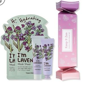 Tonymoly lavender mask and cream set NWT